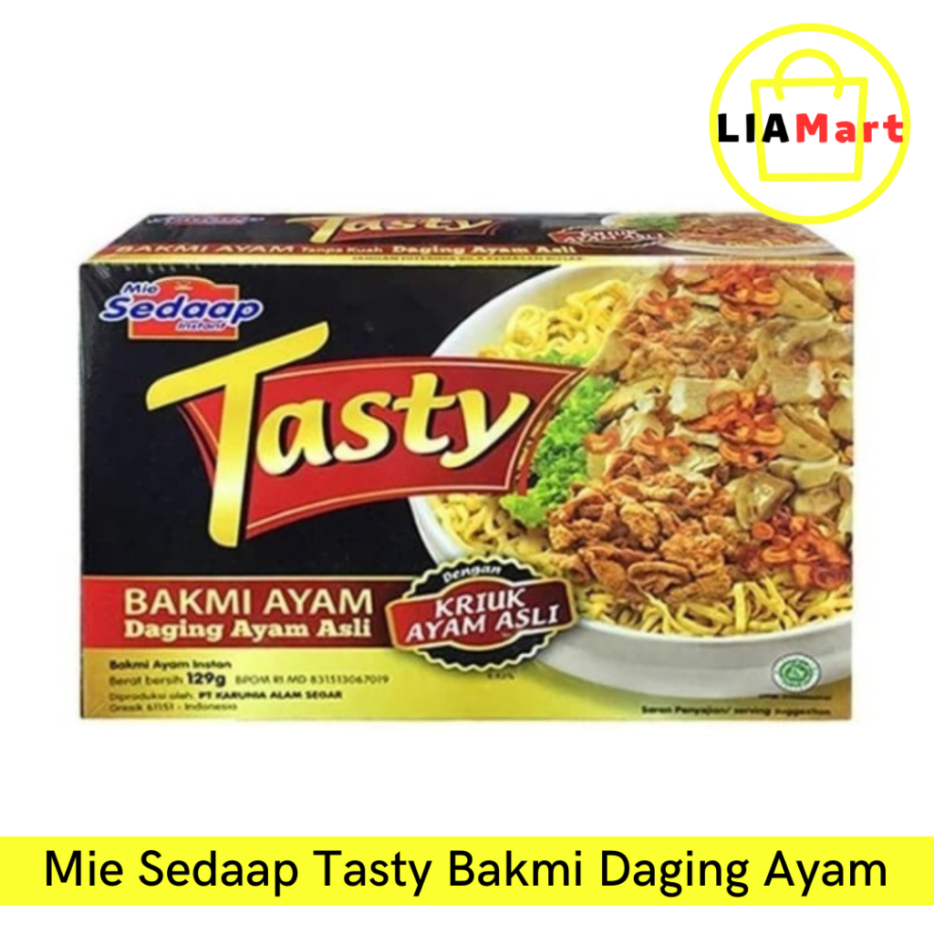 

Mie Sedaap Tasty Bakmi Daging Ayam Geprek Beef Yakiniku