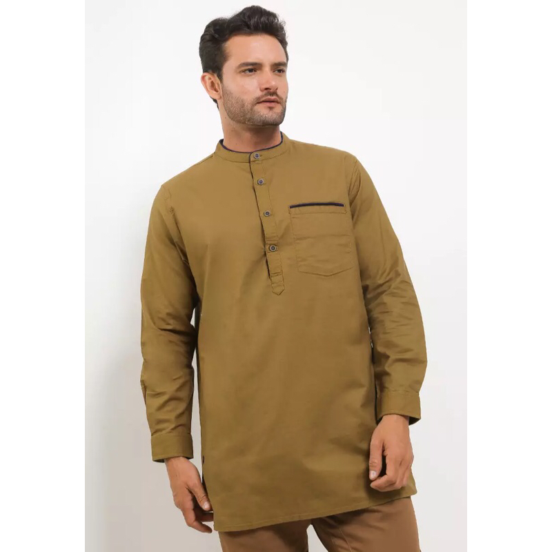 Kemeja Koko Lois Original KLL333BR - Lengan Panjang