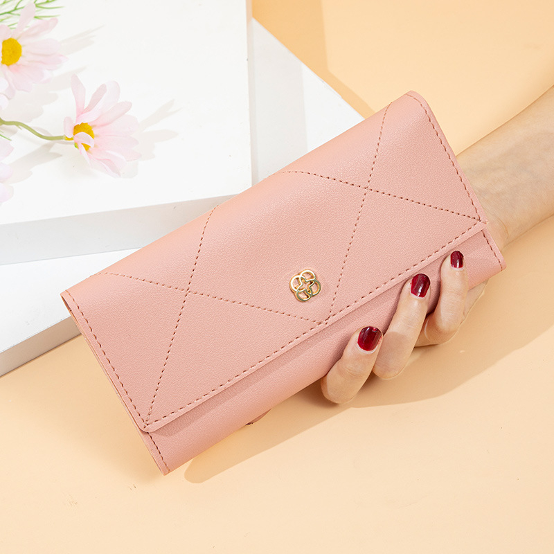 DOMPET PANJANG WANITA LIPAT IMPORT KULIT PINK LUCU REUXA WA749P3 SLOT KARTU RESLETING KOIN LONG WALLET KEKINIAN REMAJA CEWEK KOREA SIMPLE PREMIUM FASHION BRANDED BATAM TERBARU