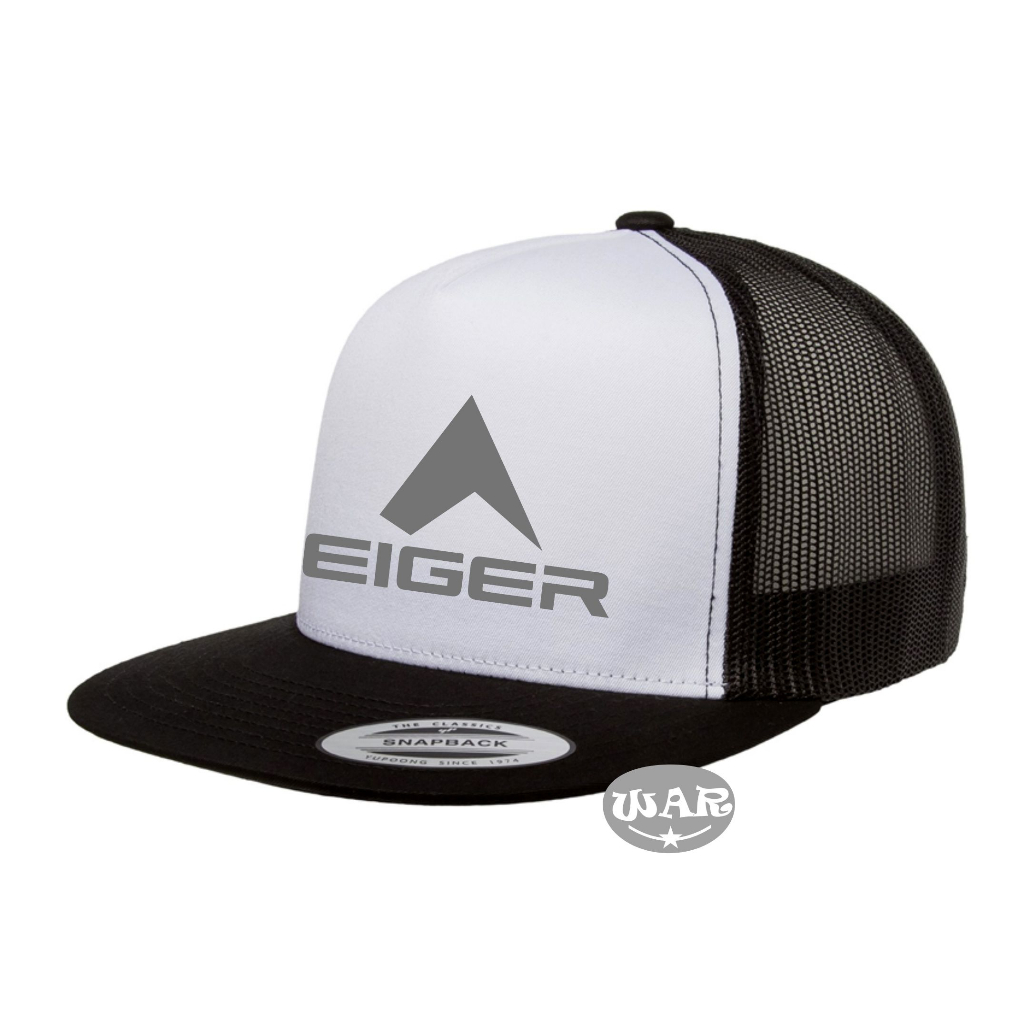 Topi Snapback Jaring EIGER LOGO Abu Premium / Topi Snapback hat pria distro original import 100% cla