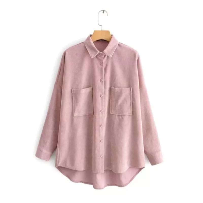 KEMEJA BLOUSE BAJU WANITA KATUN TWILL / ATASAN WANITA / KEMEJA OVERSIZE POLOS WANITA KATUN RAYON TWI