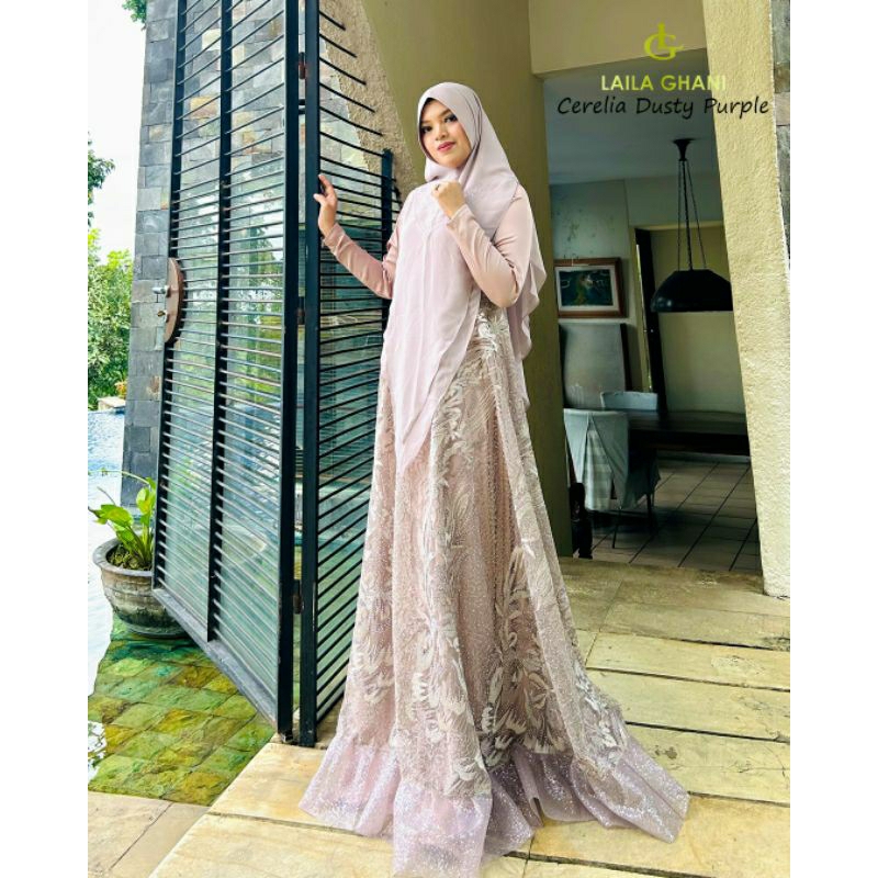 gamis cerelia syari series by laila ghani