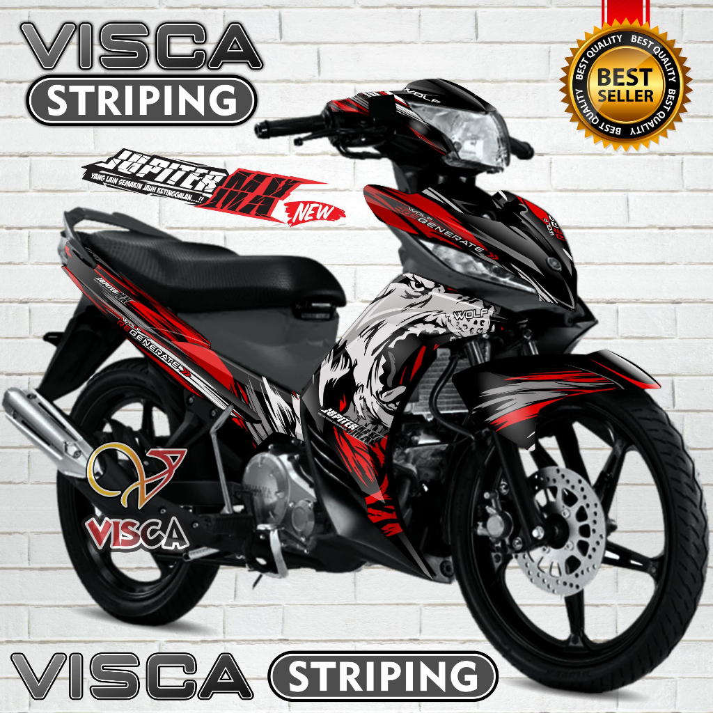 Decal Jupiter MX 135 New Full Body - Stiker Jupiter MX 135 New Full Body - Striping New Jupiter MX 1