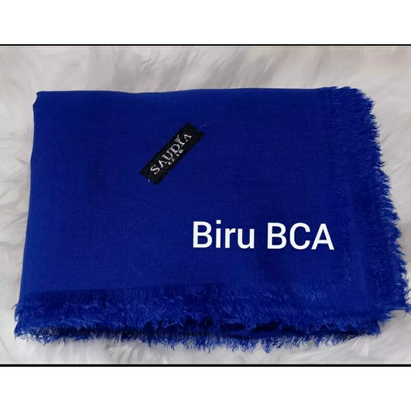 GRATIS ONGKIR JILBAB SAUDIA RAWIS HIJAB SEGIEMPAT RAWIS KERUDUNG SEKOLAH SAUDIA WARNA BIRU BCA