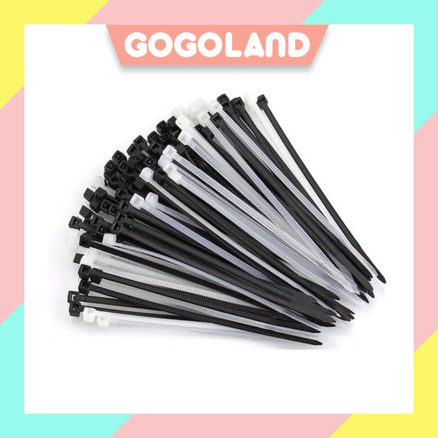 

⭐Gogoland⭐ Kabel Ties 100pcs Nylon Kabel Pengikat Panjang 10cm 15cm 20cm R917