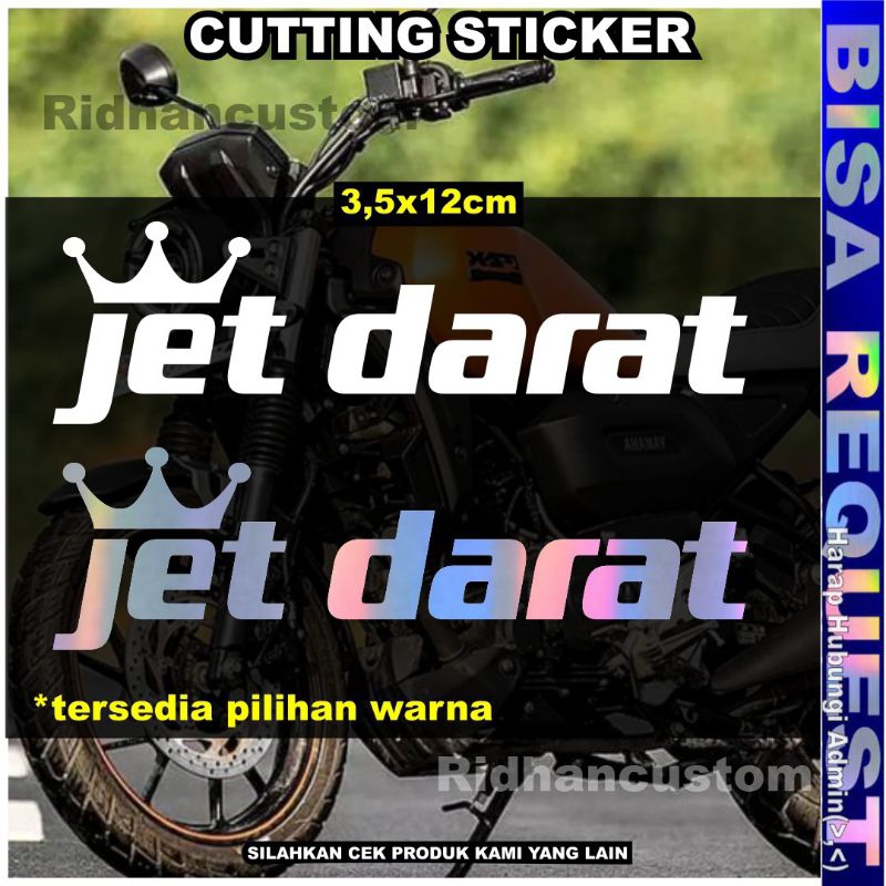 [ Jet darat ] CUTTING STICKER MOTOR JET DARAT