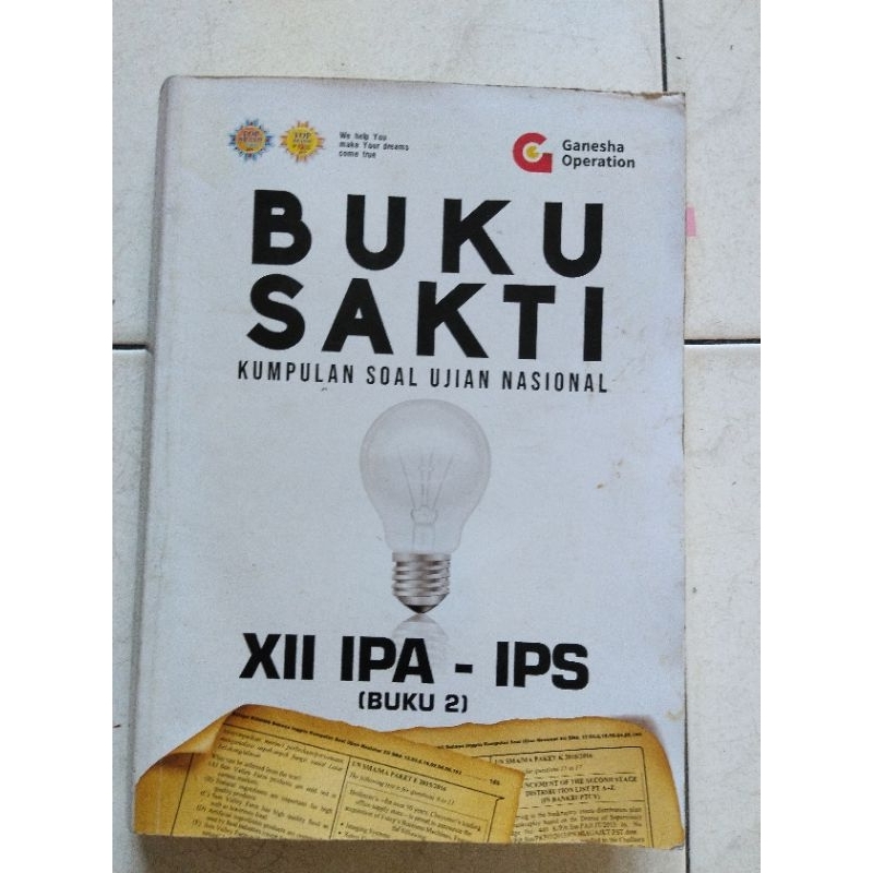 

(preloved) Buku sakti kumpulan soal ujian nasional XII IPA-IPS buku 2