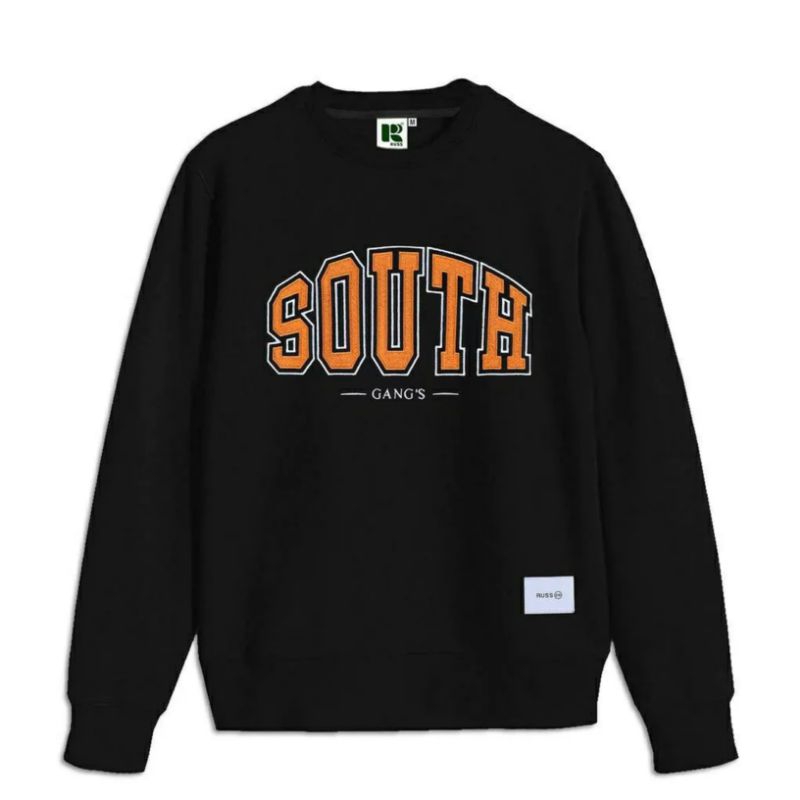Sweater Crewneck Russ&Co South People Distro Unisex Premium Original 100% Branded Bahan Fleece