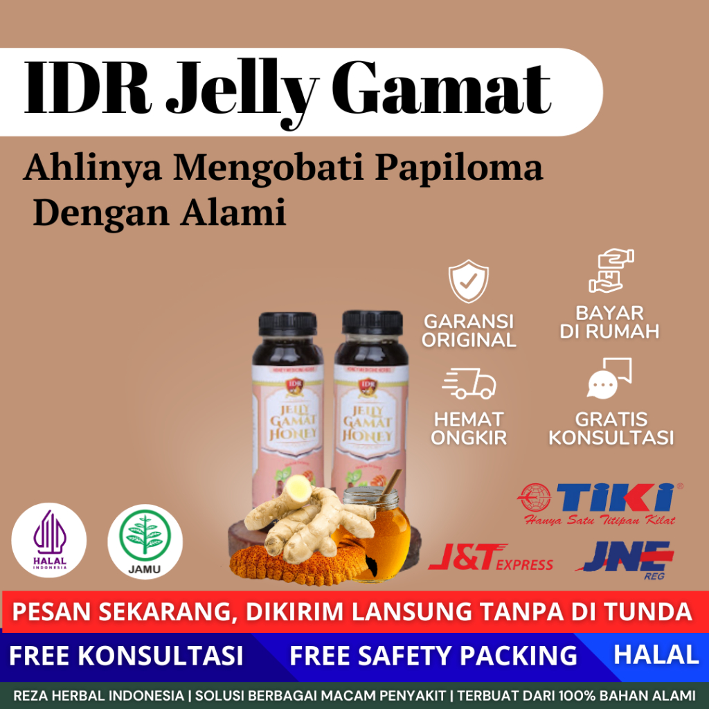 IDR Jelly Gamat  Obat Papiloma  330 gram