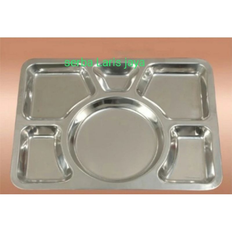 Tempat Makan /Food tray ( stainless steel )