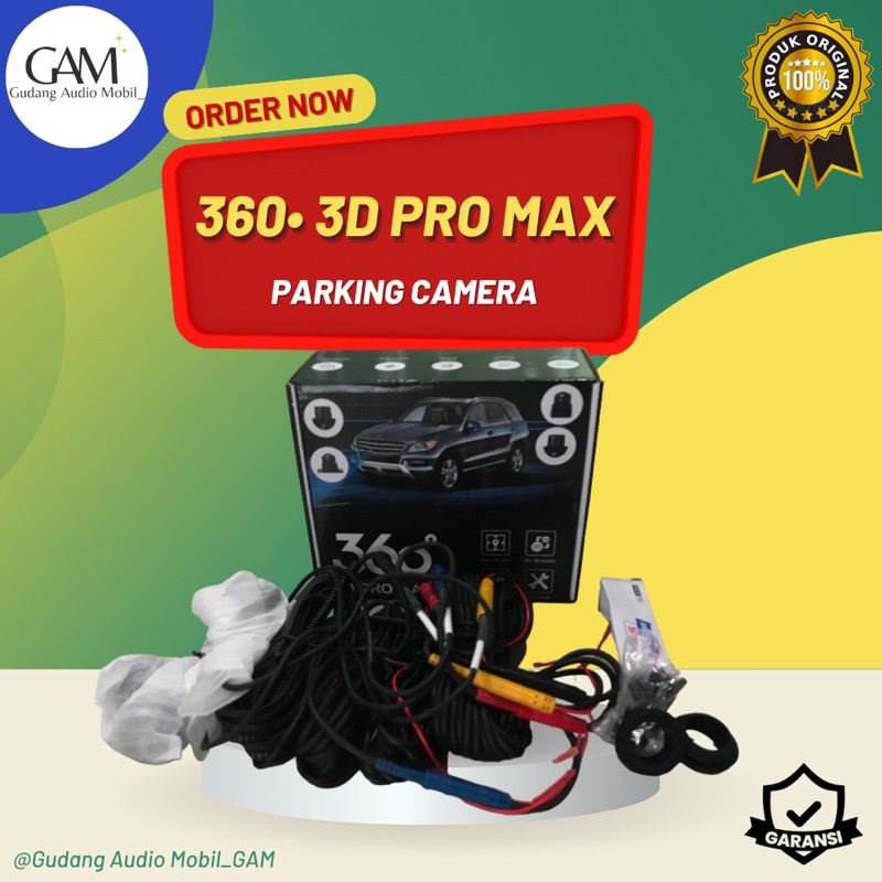 KAMERA 360 3D PRO MAX / KAMERA PARKIR MOBIL