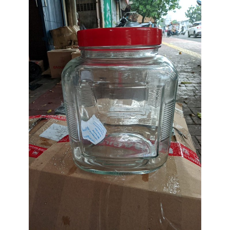 Toples Kaca 4 Liter/ Toples Kerupuk/ Toples Besar/ Toples