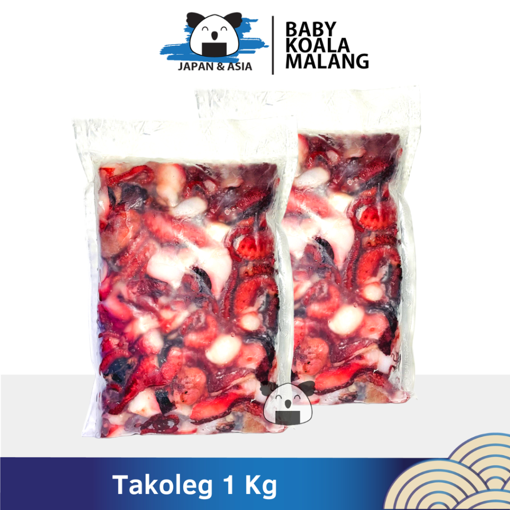 

TAKO LEG Kaki Gurita Potong 1 Kg │ Boiled Octopus Cut Takoyaki & Ramenn...