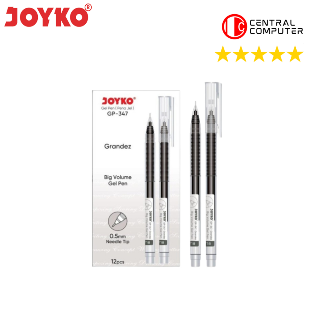 

Gel Pen Pulpen Pena Joyko GP-347 Grandez 0.5 mm - Black | 1pcs
