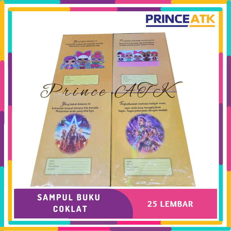 

SAMPUL BUKU COKLAT UKURAN QUARTO / KWARTO