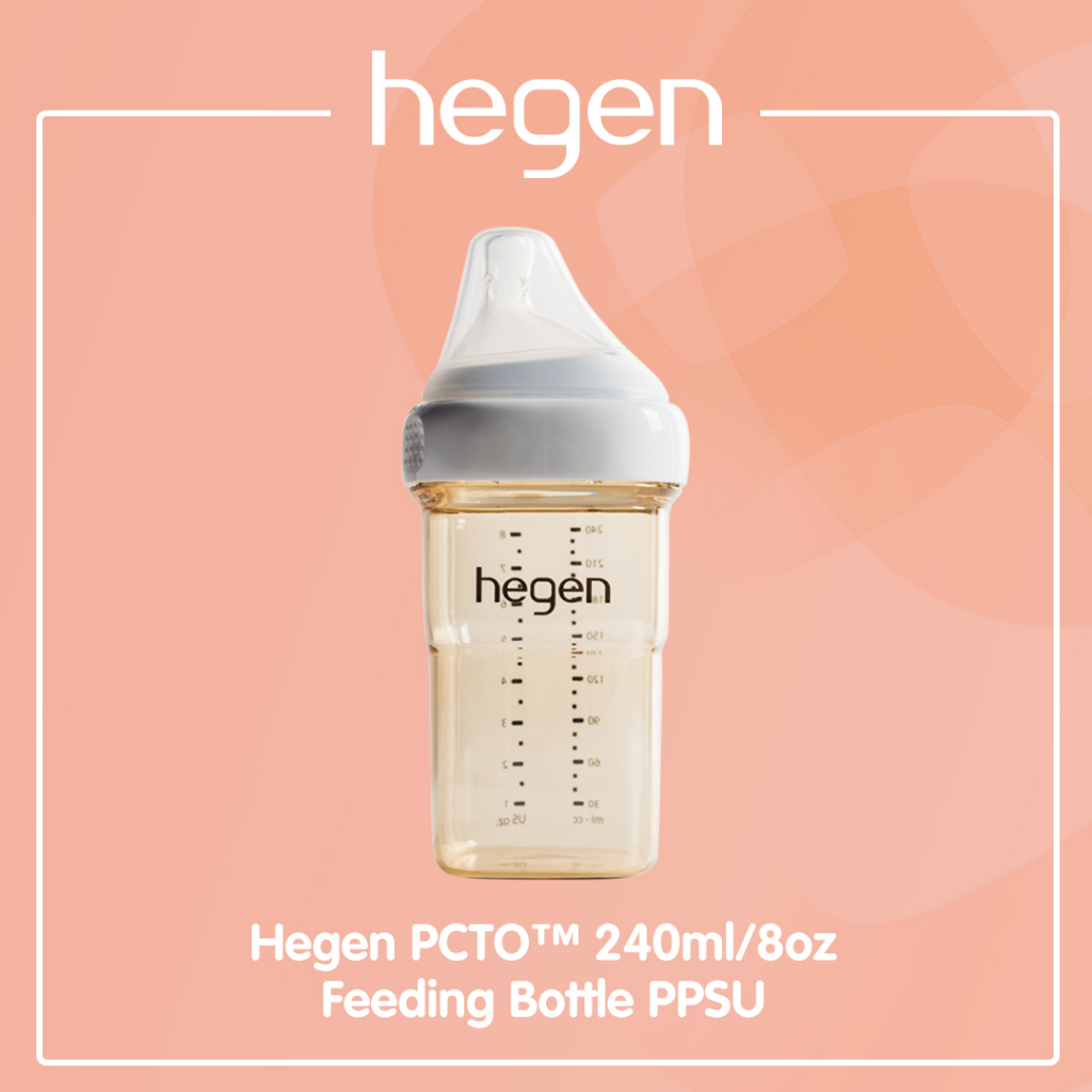 Hegen PCTO 240ml/8oz Feeding Bottle PPSU /Botol Susu Bayi / Botol Bayi Hegen