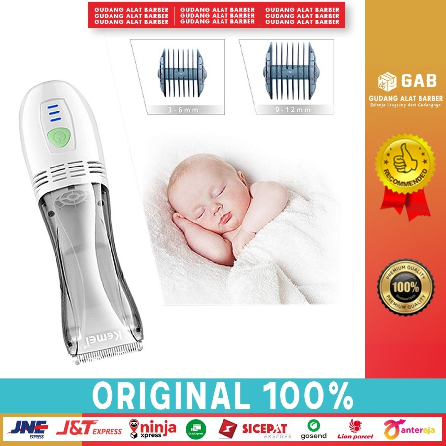 Baby Clipper Vacum Kemei KM 79 Alat Cukur Bayi Elektrik 6500 Rpm-Garansi resmi