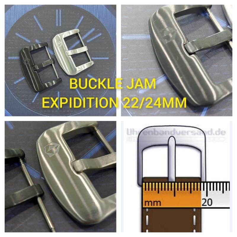 Buckle/Pengait jam tangan Expedition 22/24mm
