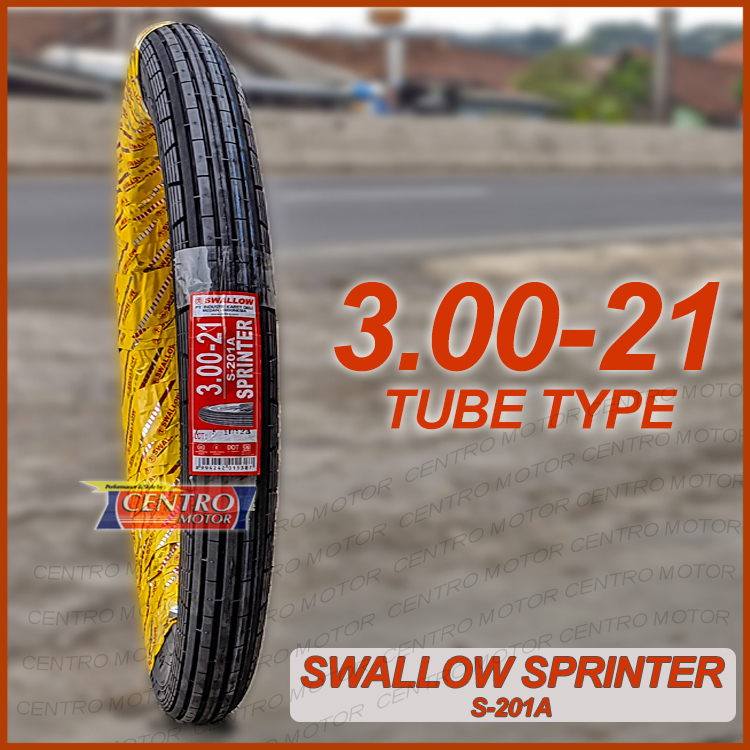 Ban Motor Custom Motif Classic. Swallow Sprinter 300-21 Tube Type.