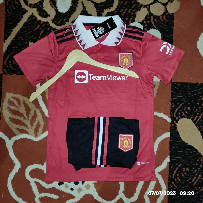 jersey sepak bola mu kids setelan anak 2022 2023
