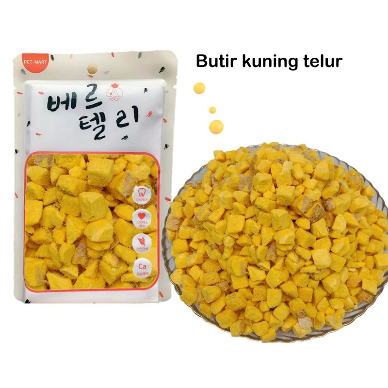 Snack Kucing Makanan Anjing 30gr Kucing Beku-kering Salmon Ayam Minyak ikan Keju Susu Kambing Rumput Kucing