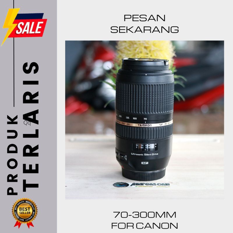 LENSA TAMRON VC 70 -300MM VC FOR CANON MULUS TINGGAL PAKAI