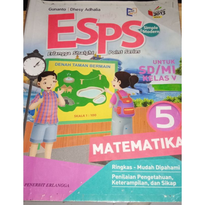 BUKU ESPS MATEMATIKA KELAS 4, 5, 6 (BEKAS)