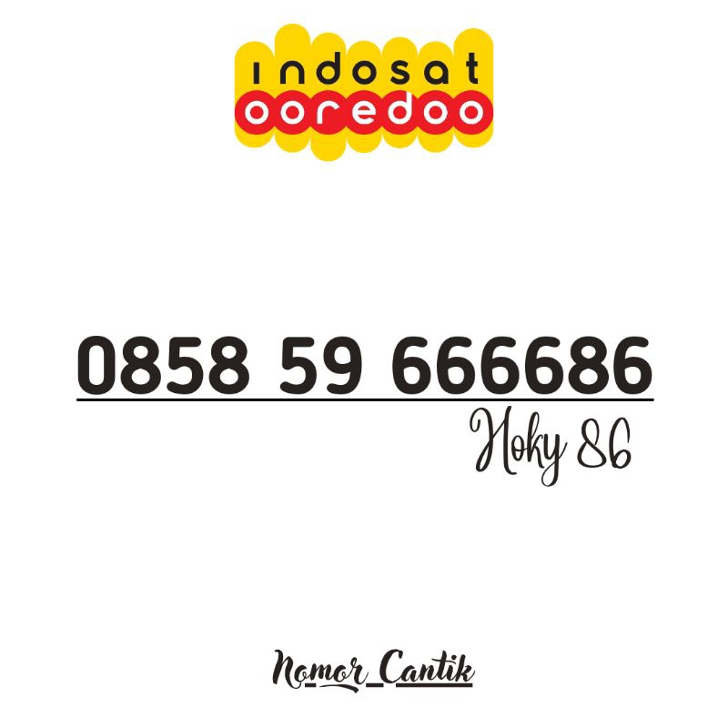 Nomor cantik indosat im3 686868 hoki nomer cantik indosat ooredoo perdana no cantik