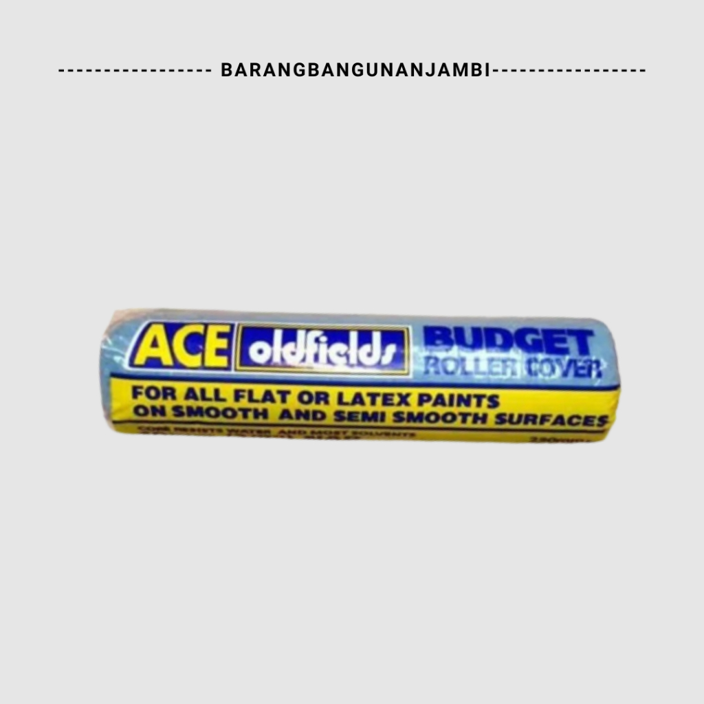 Bulu Kuas Roll ACE OLDFIELDS 9" BUDGET / REFILL KUAS / REFILL ROL CAT / Isi Kuas Rol Ace Oldfields R