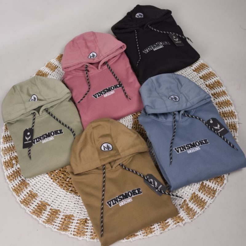 JAKET HOODIE VINSMOKE BORDIR PREMIUM UNISEX PRIA & WANITA
