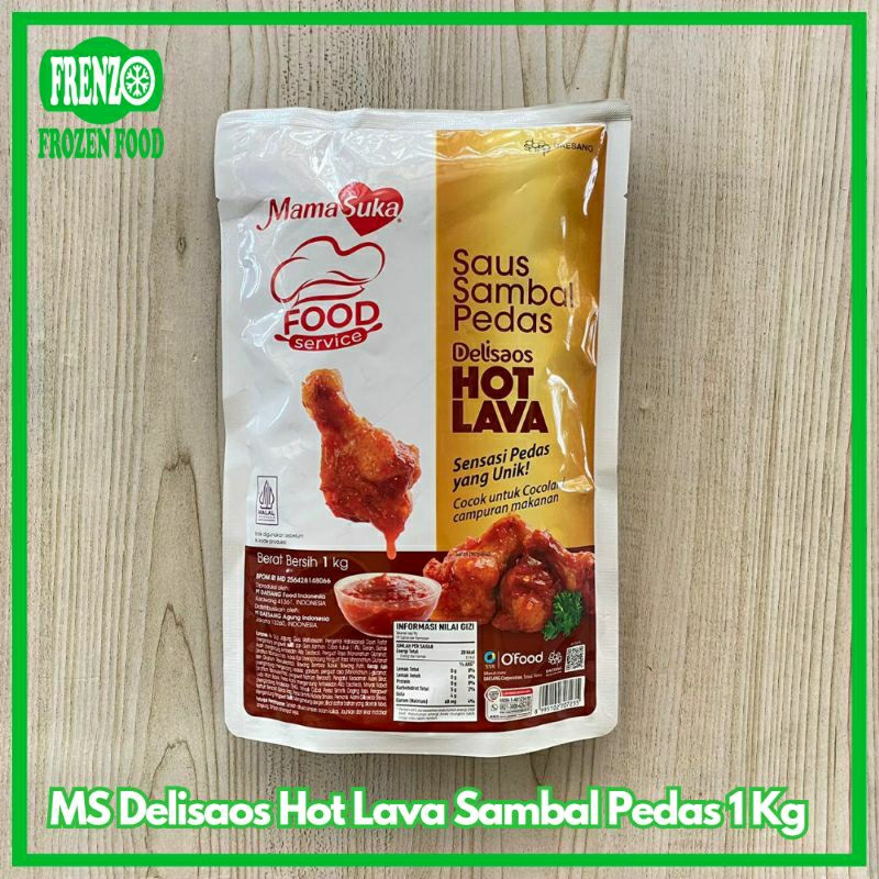 

MS Delisaos Hot Lava Sambal Pedas 1 Kg