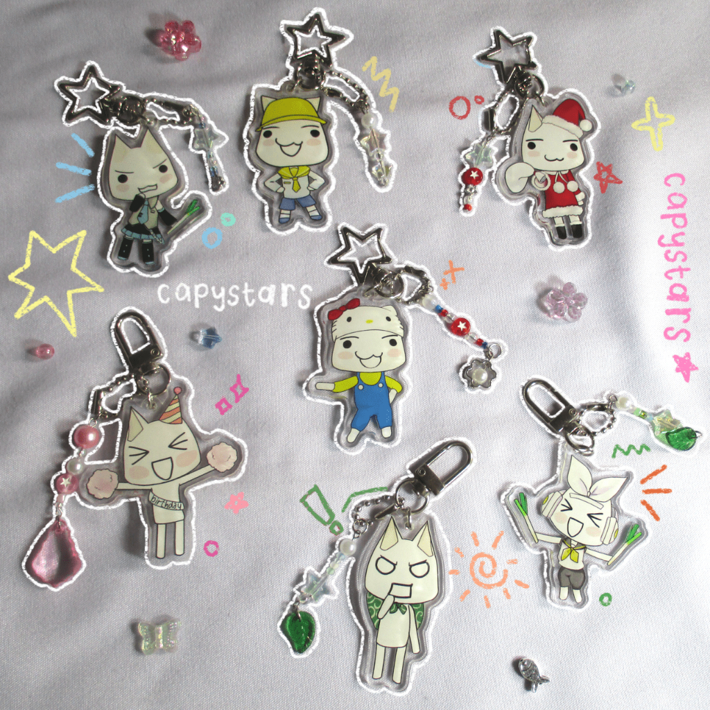 Toro Inoue Keychain With Charms Updated (Dokodemo issyo)