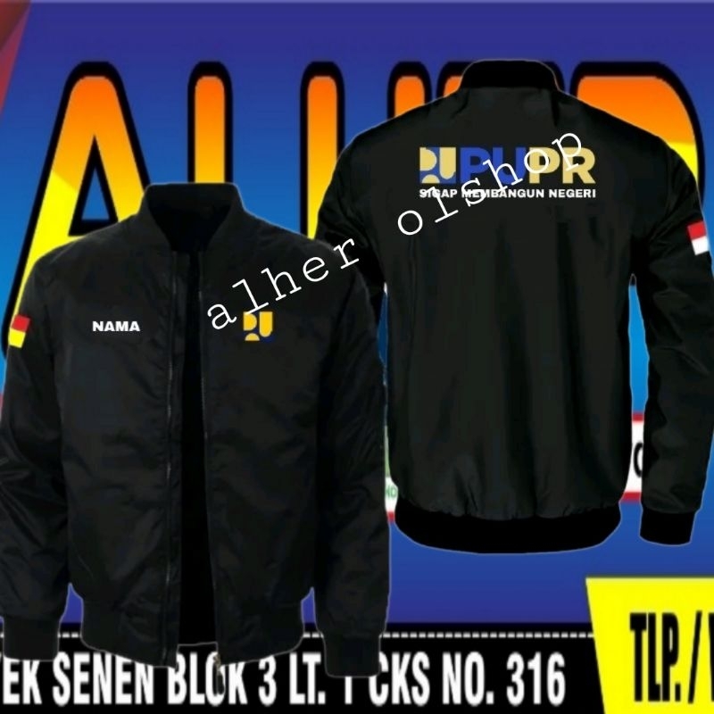 jaket bomber pupr jaket pupr full bordir jaket pu jaket bomber dinas pekerjaan umum jaket dinas peke