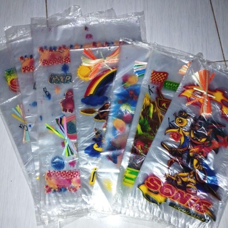 TOKODIPADANG1 kantong plastik bingkisan snack ulang tahun ultah isi 25 / 40 pcs