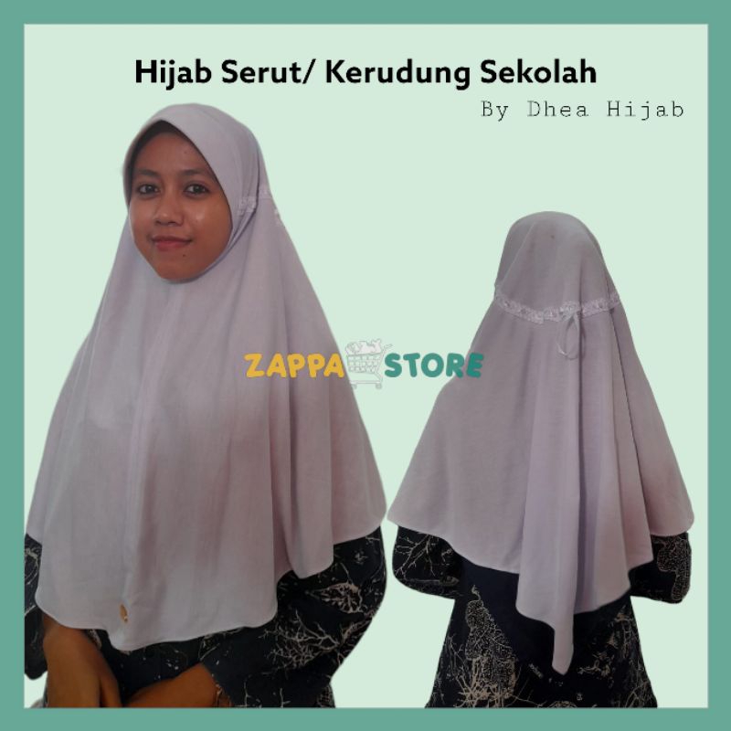 Kerudung Sekolah/ Hijab Serut - Dhea Hijab