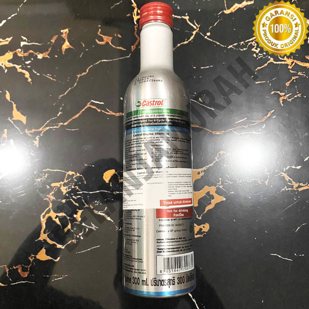 Castrol Engine Shampoo / Engine Flush Bensin Diesel / Pembersih Mesin Mobil Motor 300ml Asli 100%