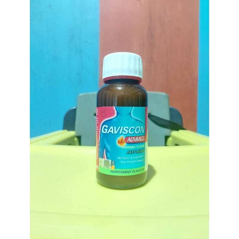 Gaviscon Advance Liquid 150ml Obat Cair Maag Asam Lambung Peppermint