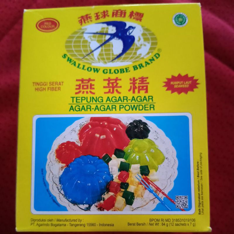 

Agar agar swallow globe brand kotak