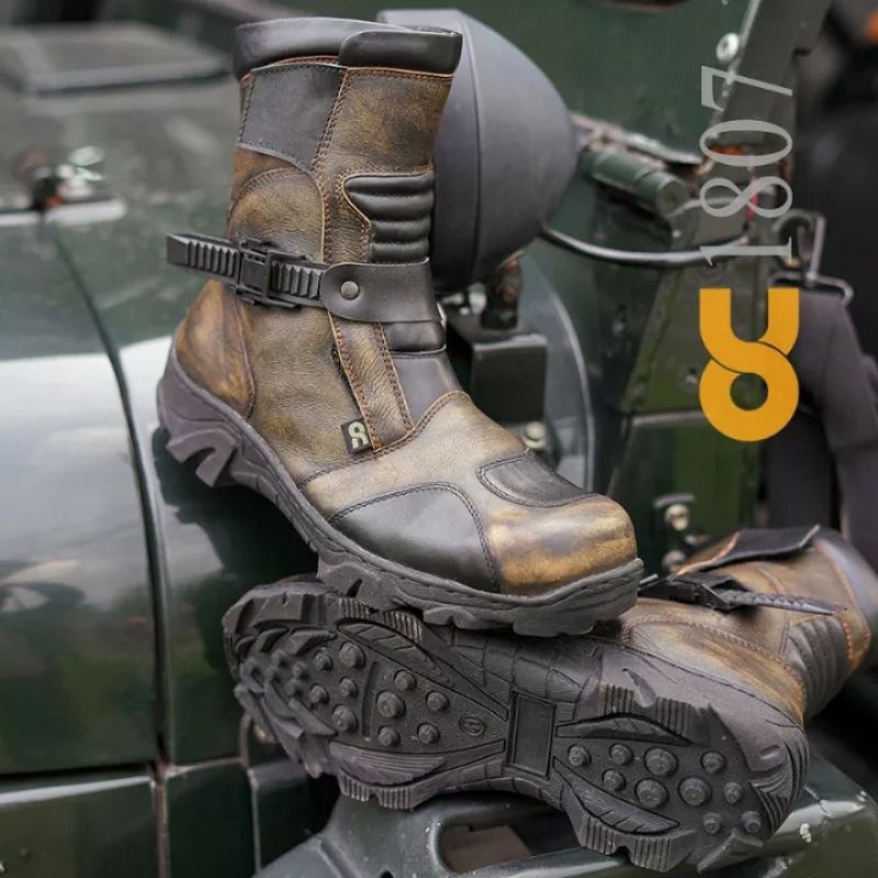 TOURING BIKERS RIDING MOTOR OC 1807 BOOTS SAFETY SEPATU TOURING