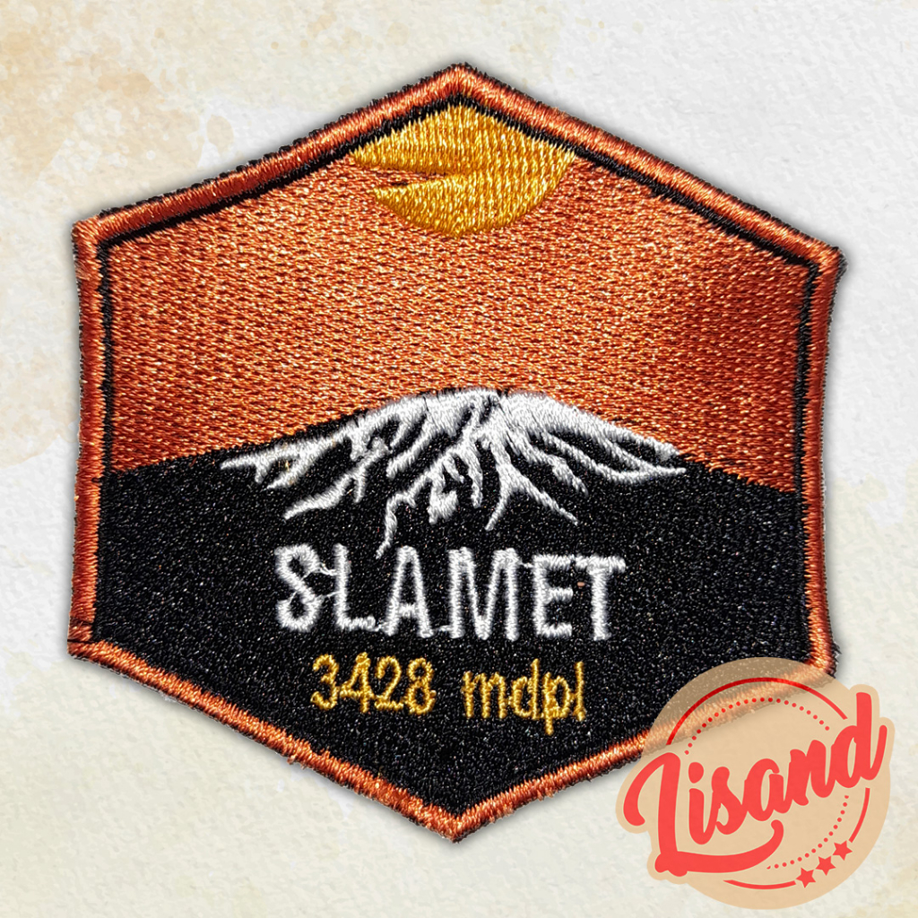 Patch Emblem Bordir Gunung Slamet