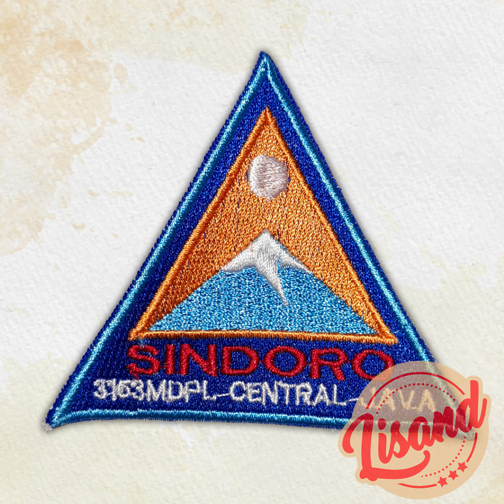 Patch Emblem Bordir Gunung Sindoro