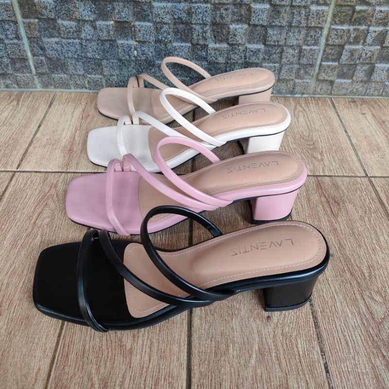 AMELDA MARCOS sendal wanita Hak Tahu 5cm R02