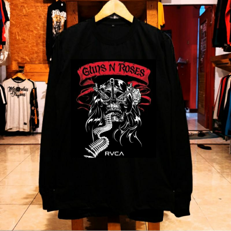 KAOS PANJANG LENGAN BAND METAL GUNS N ROSES ORIGINAL DISTRO - KAOS PANJANG PRIA BAND METAL LUAR DIST