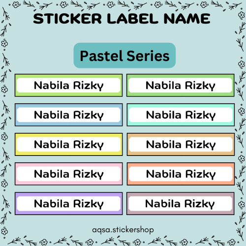 

Sticker Label Pensil/Pulpen Nama Custom