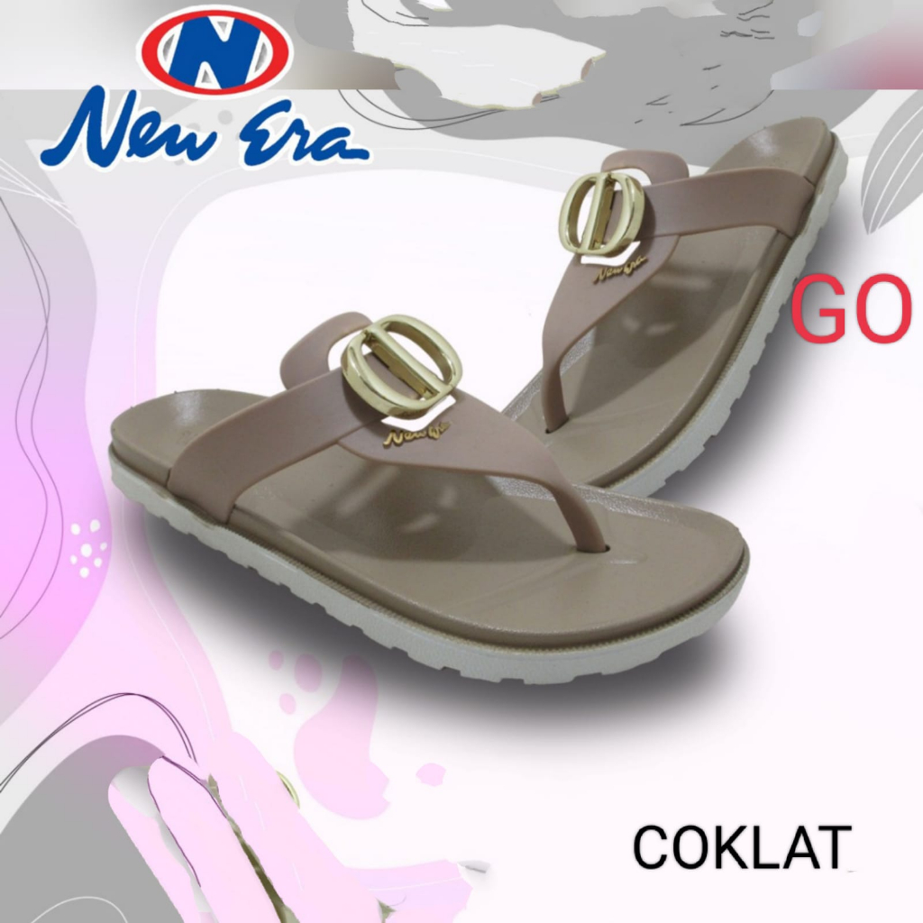 gos NEW ERA LB E 100363 Sandal Jepit Karet Wanita empuk Berkualitas Size 37/40