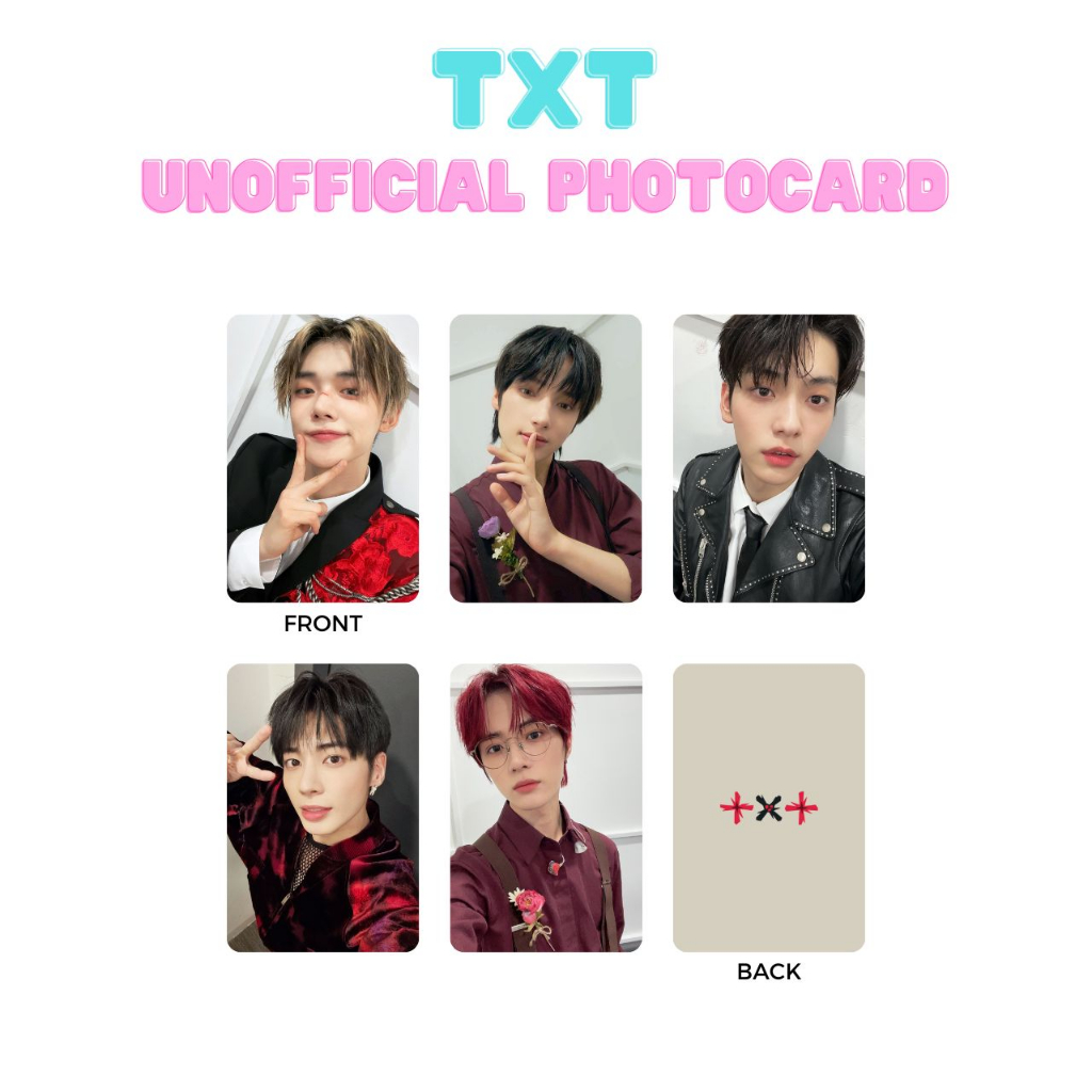 PC Photocard TXT FANMADE UNOFFICIAL