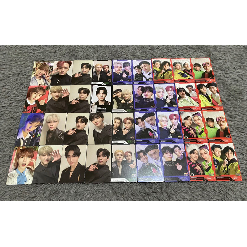 pc photocard noeasy ce cevel christmas evel lee know lino han jisung 3 jari merah ungu