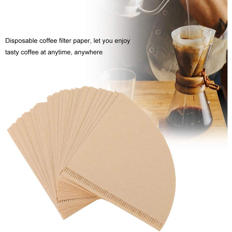 Filter Kertas Kopi V60 Drip Coffee Paper 16cm 100 Pcs - IC-16 - Brown