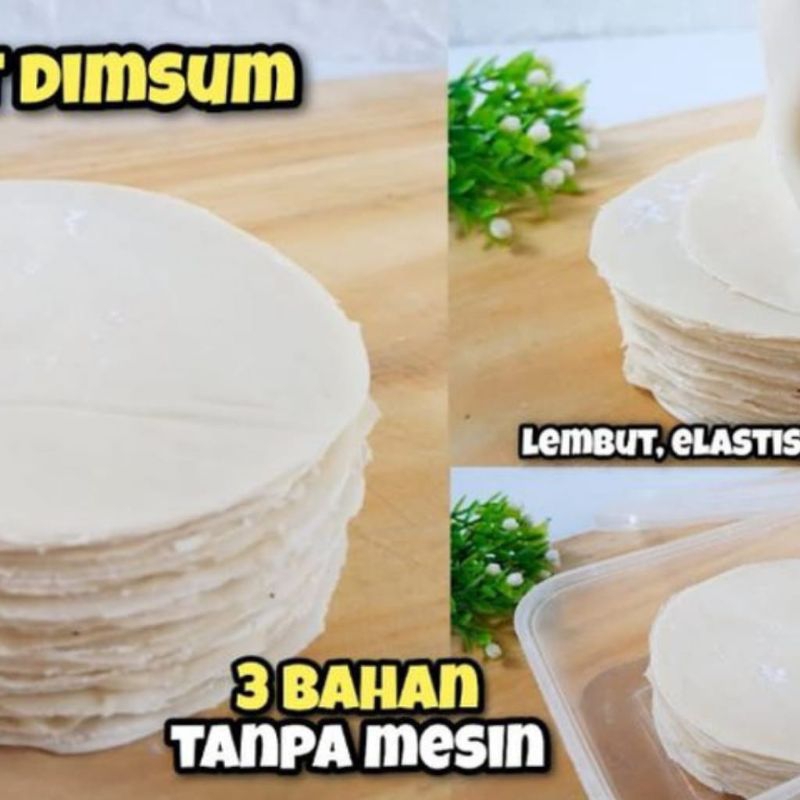 

Kulit dimsum diameter 7cm isi 140 Lembar