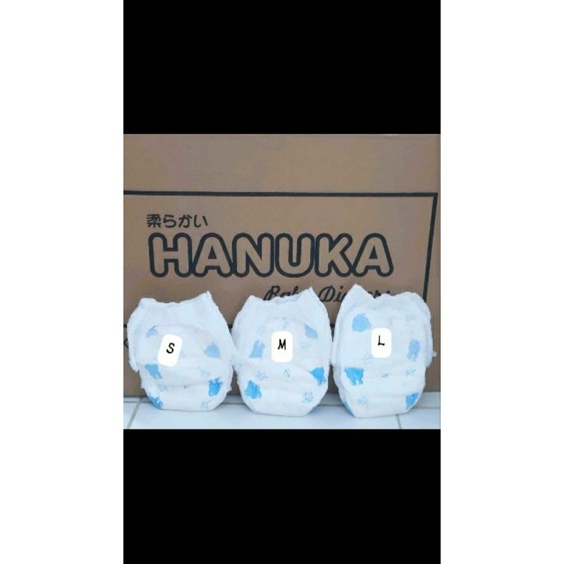 Pampers non kemasan hanuka/fluffy/yoa  S M L XL 50pcs